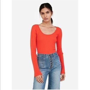 Express ribbed pullover stretch sweater - BNWT
